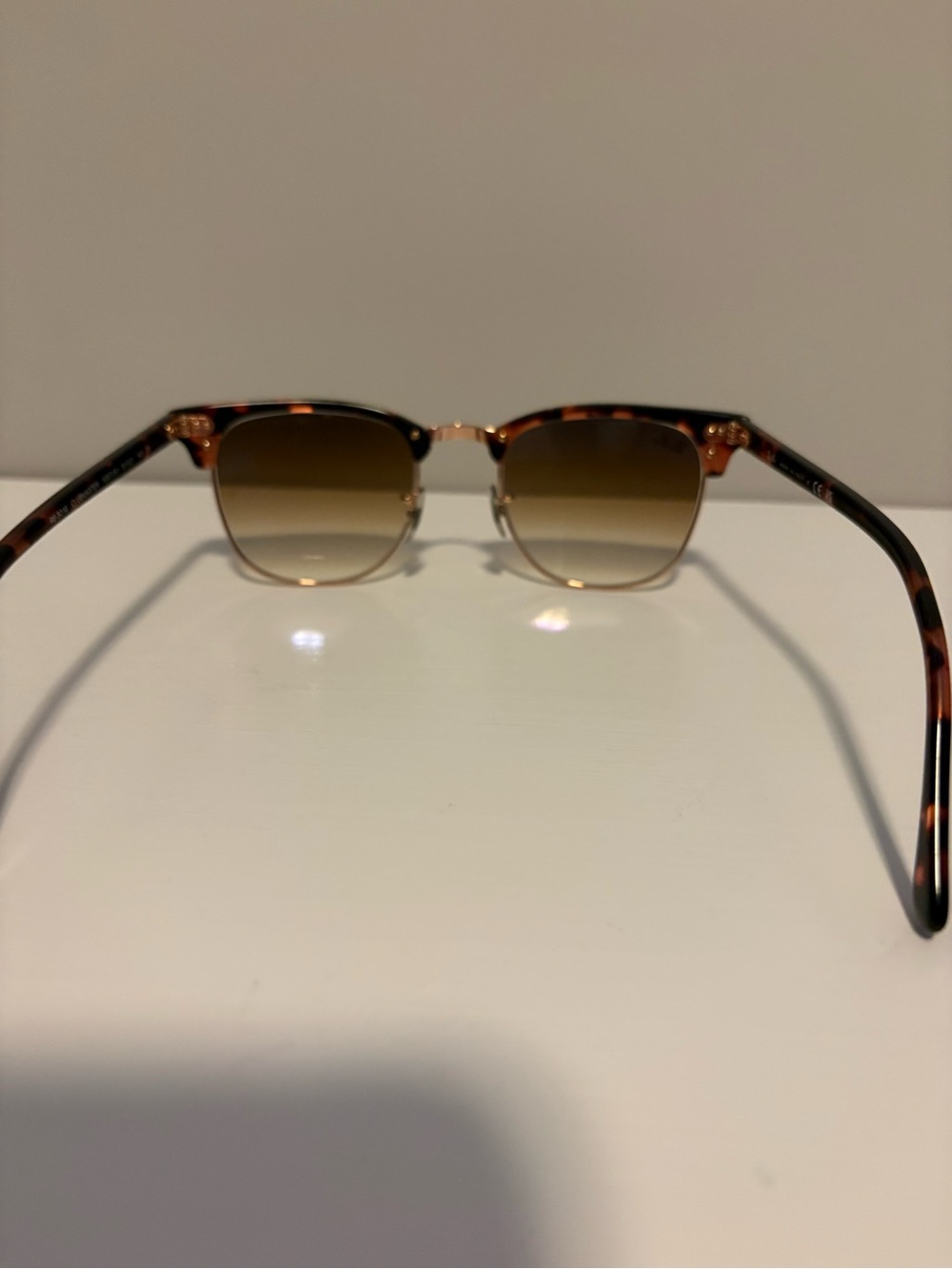 Ray-Ban Clubmaster Sunglasses Tortoise and Brown - Picture 3 of 5